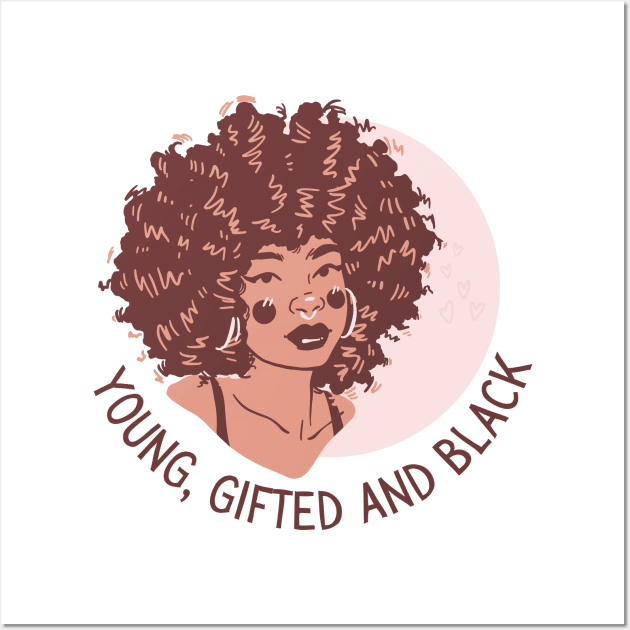 Young Gifted and Black Girl Wall Art by Mish-Mash